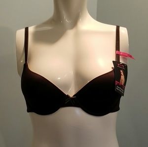 Maidenform T-Shirt Demi Coverage Bra Black 32B